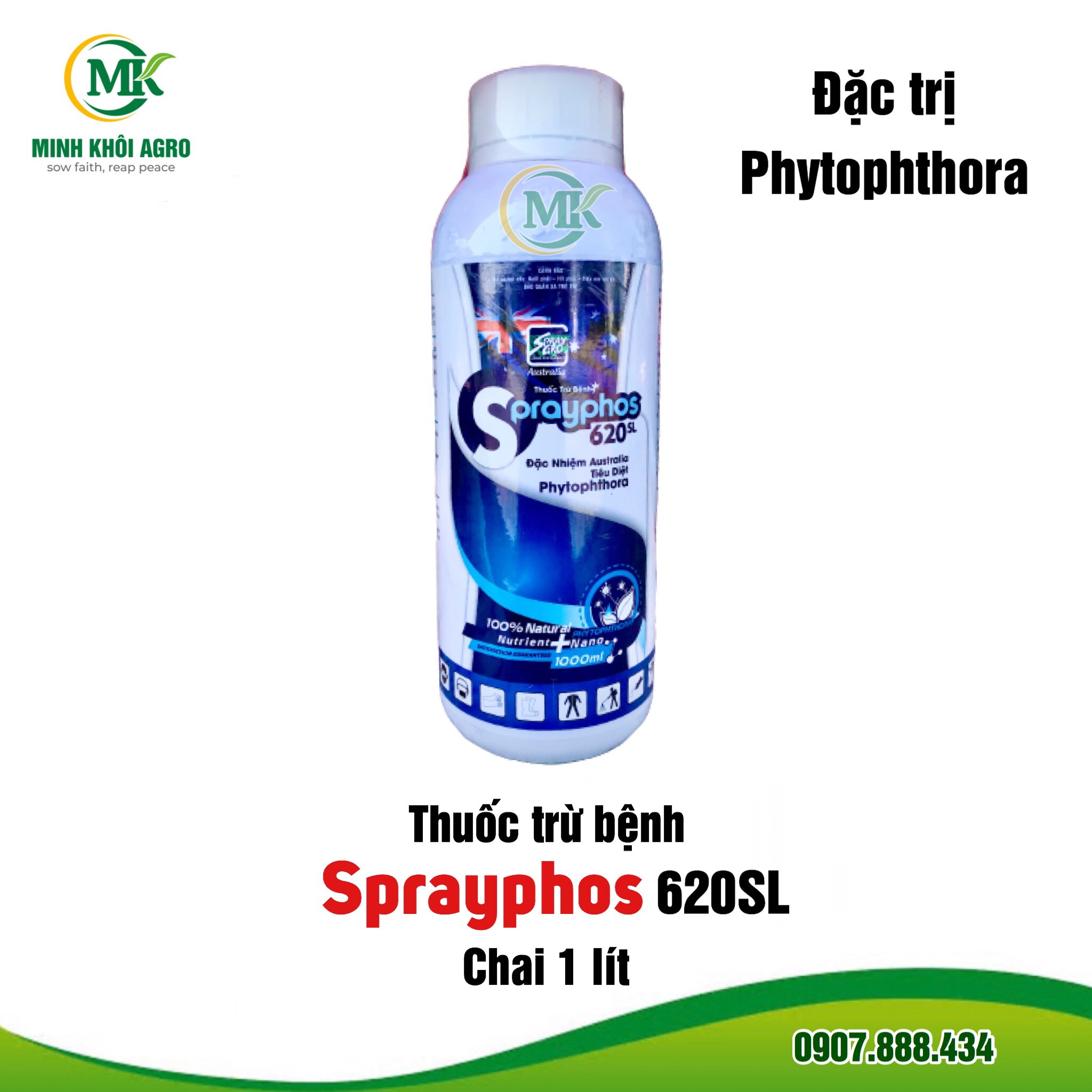 Thuốc trừ bệnh SprayPhos 620SL - Chai 1 lít